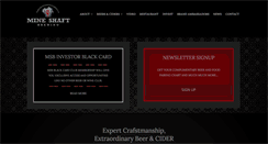 Desktop Screenshot of mineshaftbrewingpc.com